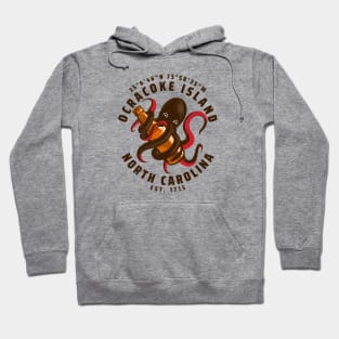 Ocracoke Island, NC Octopus Summer Vacation Hoodie